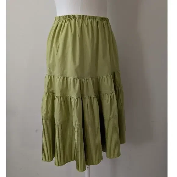 Moschino Jeans Vintage Cotton Blend Peasant Skirt - Moschino Donna Made In Italy - Picture 5 of 12